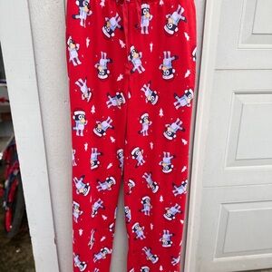 Bluey Christmas Red Cartoon Character pajama pants size xxl
